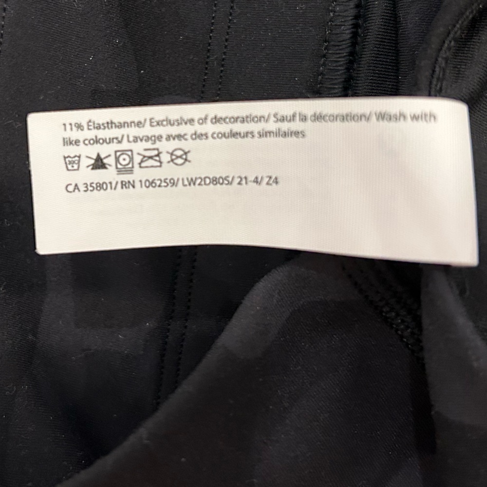 Lululemon Black Camo Wunder Train Bra Size 4 - Picture 3 of 4